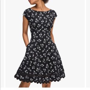 kate spade dandelion floral ponte dress